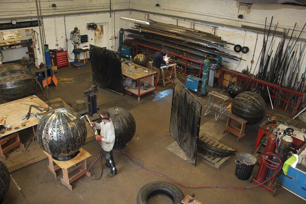 Culzean Castle Decorative Orbs, Corten Steel, 2017
