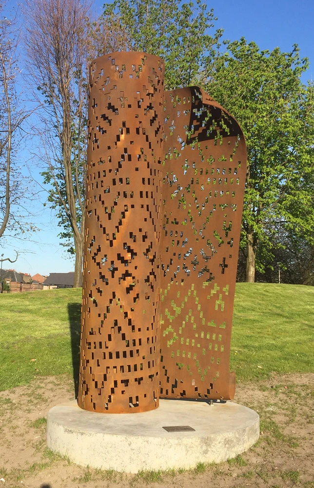 Cut From The Factory Floor, Corten Steel, 2015