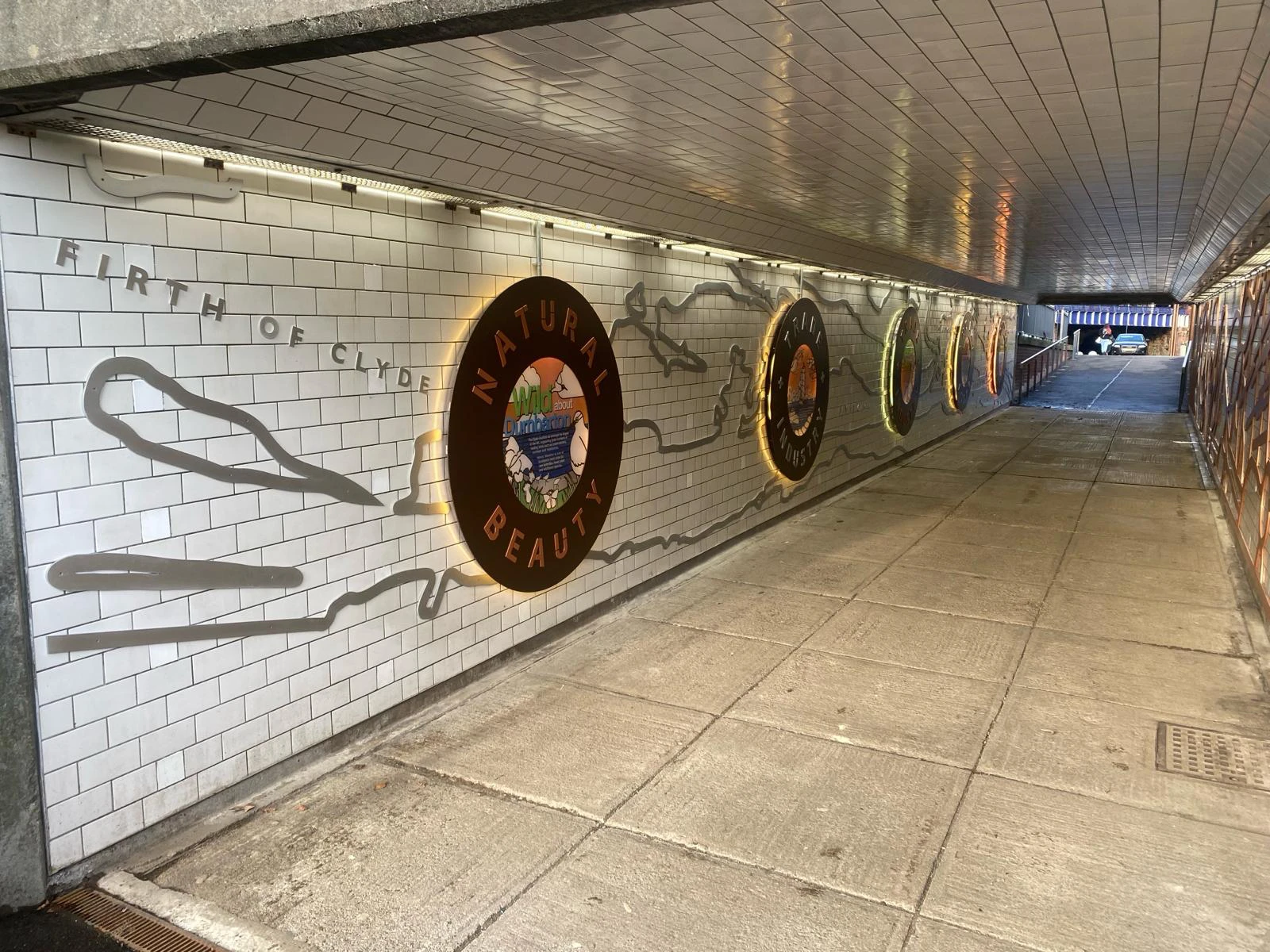Dumbarton Underpass, Aluminium, Steel, Polycarbonate, 2024
