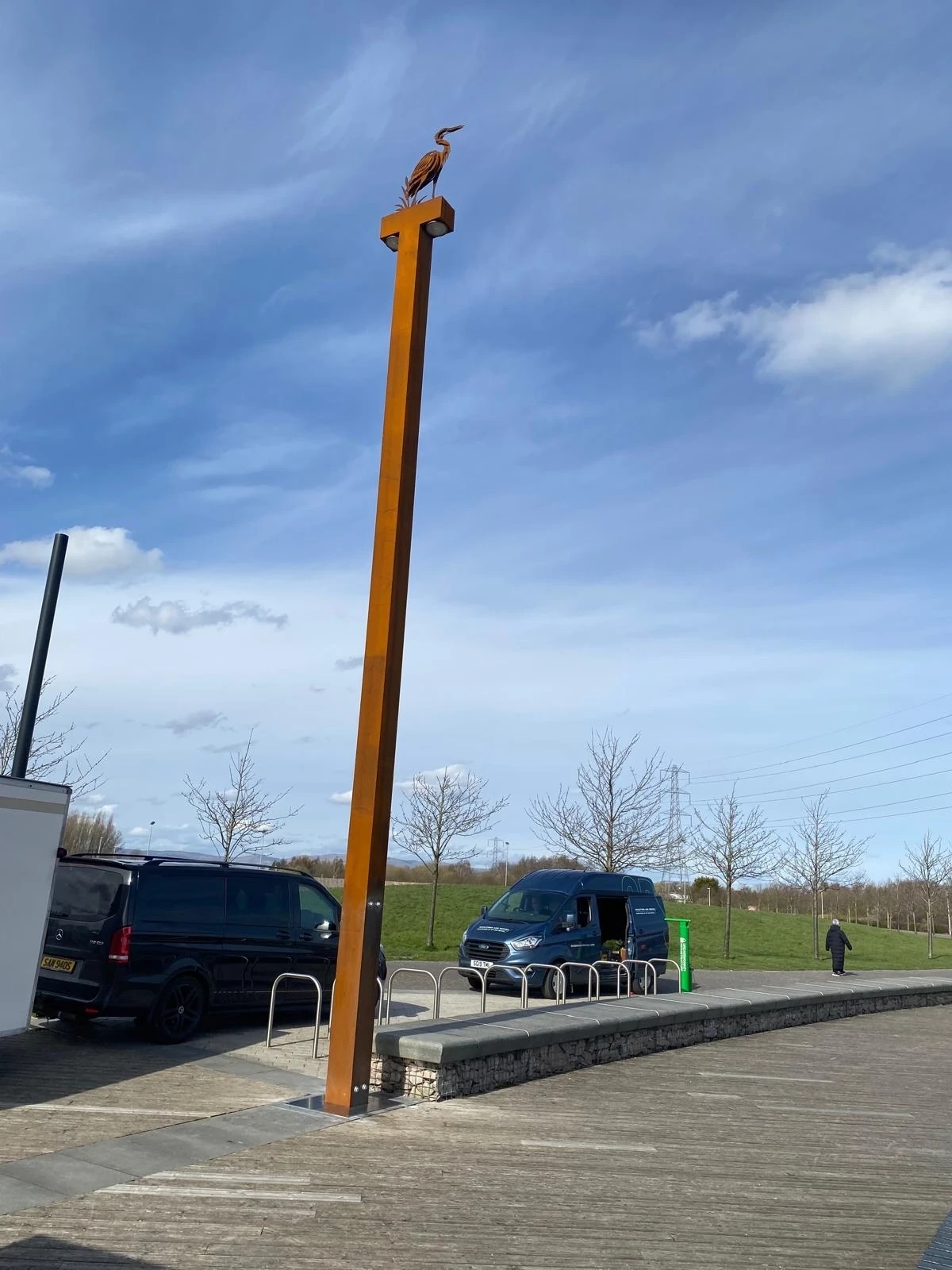 Falkirk Columns (masts), The Helix, 2026