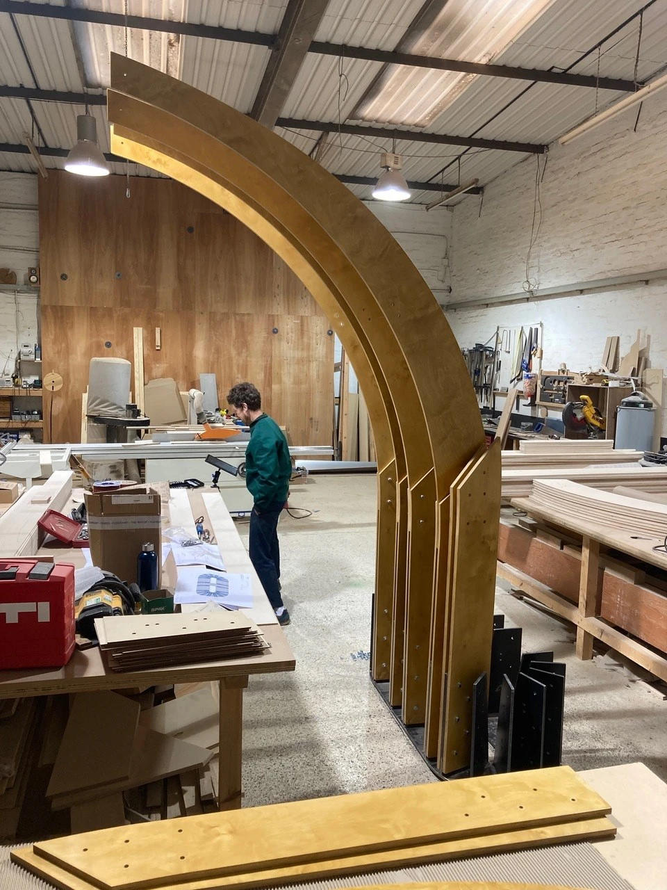 Fever Tree, Stained & Lacquered Birch Plywood & Bespoke Steel Connectors, 2022