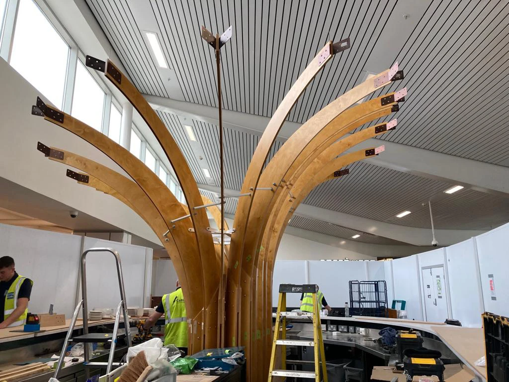 Fever Tree, Stained & Lacquered Birch Plywood & Bespoke Steel Connectors, 2022