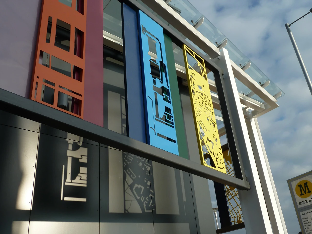 Gallowgate Artwork, Galvanised Powder Coated Steel, 2019