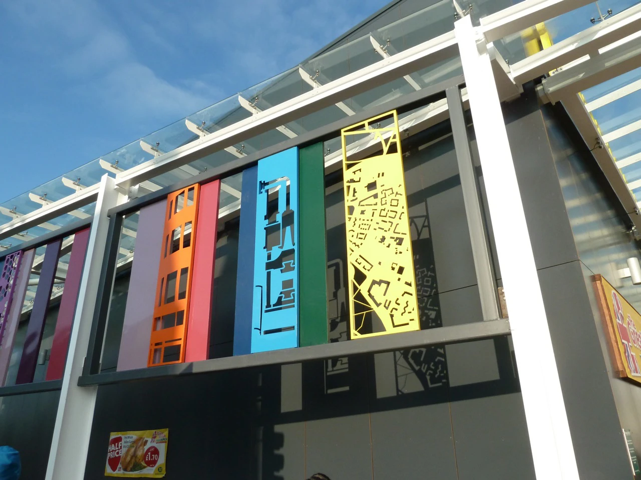 Gallowgate Artwork, Galvanised Powder Coated Steel, 2019