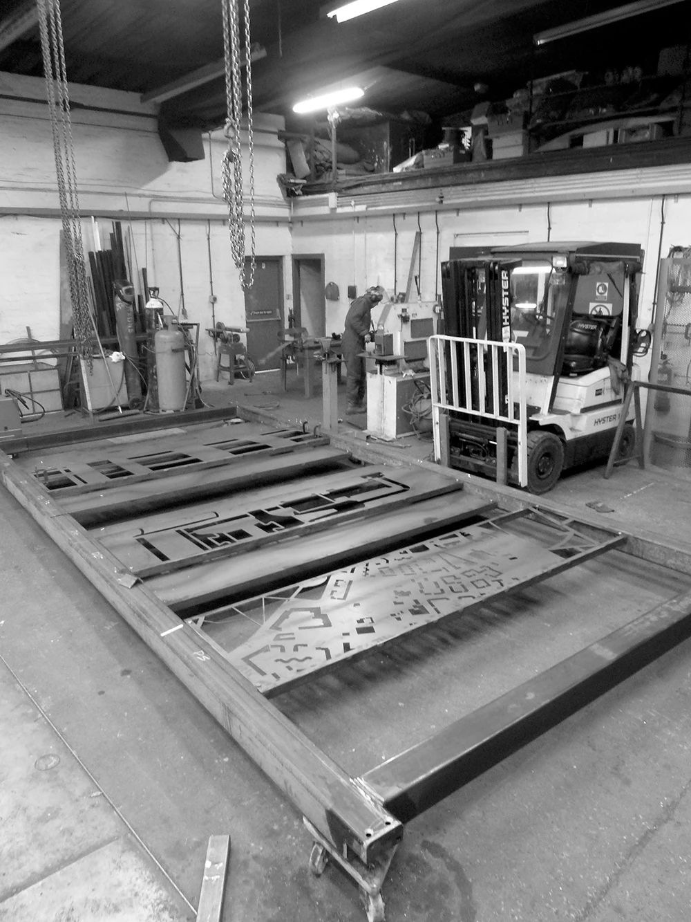 Gallowgate Artwork, Galvanised Powder Coated Steel, 2019