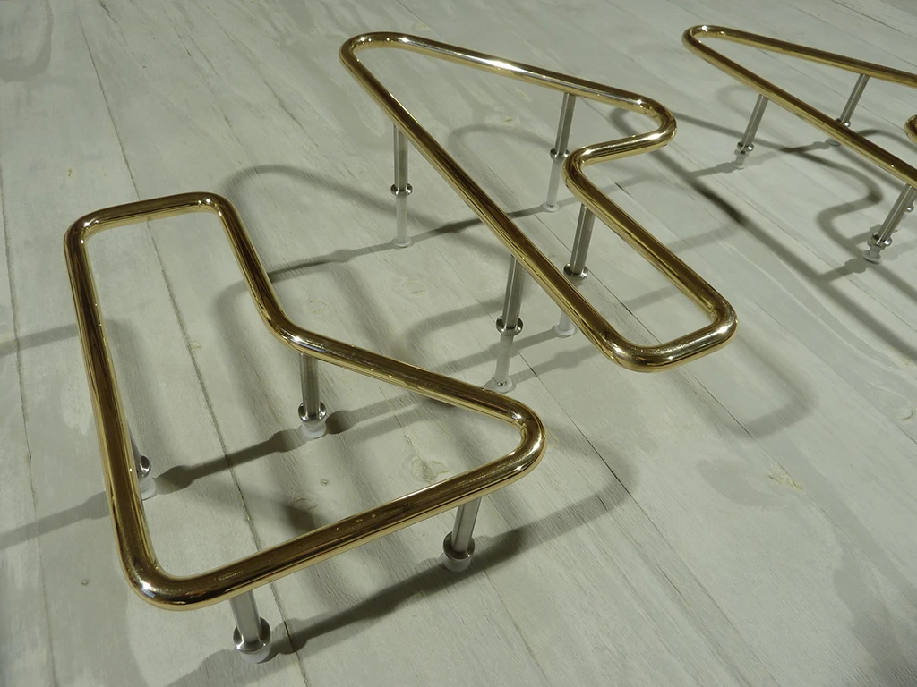 GSA Reid Building Door Handles, Bronze & Aluminium, 2014