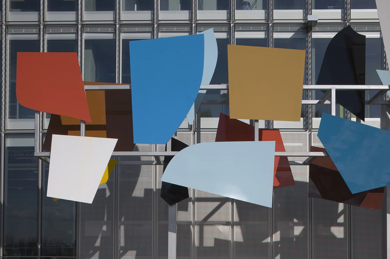 Poised Array, Steel, Plywood, 2007