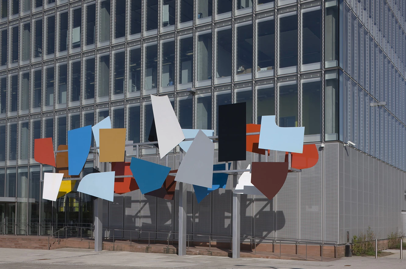 Poised Array, Steel, Plywood, 2007