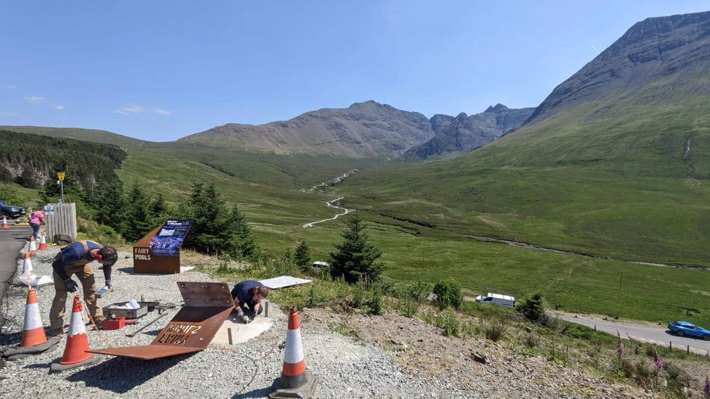 Skye Iconic Sites Project, Corten Steel, 2023
