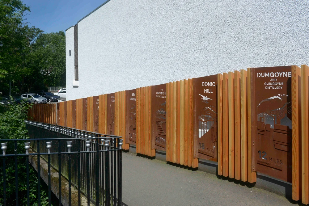 West Highland Way, Corten Steel & Douglas Fir Timber, 2019