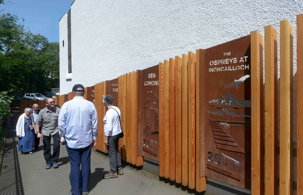 West Highland Way, Corten Steel & Douglas Fir Timber, 2019