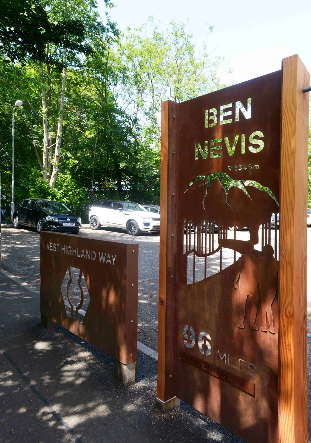 West Highland Way, Corten Steel & Douglas Fir Timber, 2019