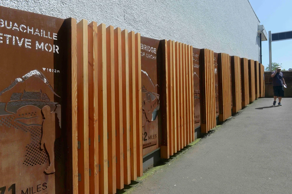 West Highland Way, Corten Steel & Douglas Fir Timber, 2019
