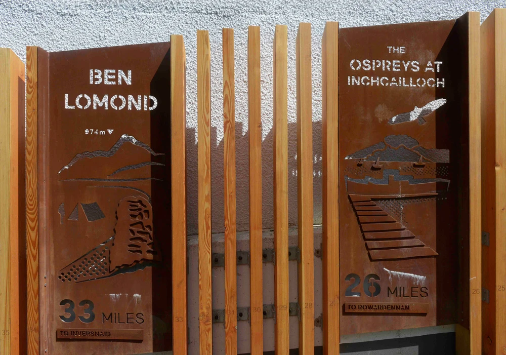 West Highland Way, Corten Steel & Douglas Fir Timber, 2019