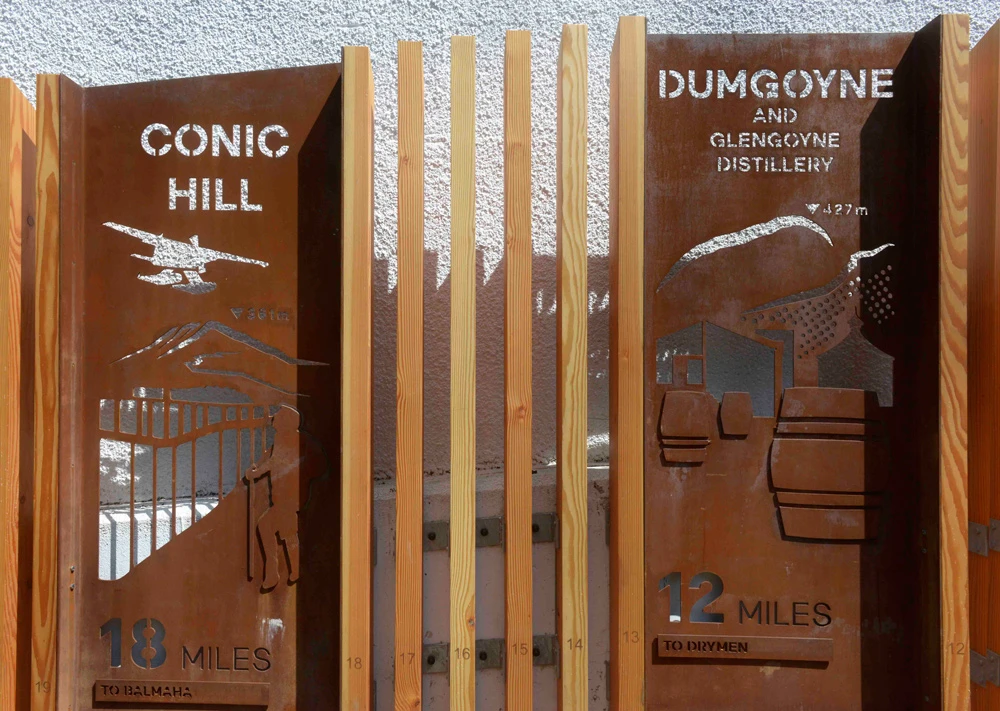 West Highland Way, Corten Steel & Douglas Fir Timber, 2019