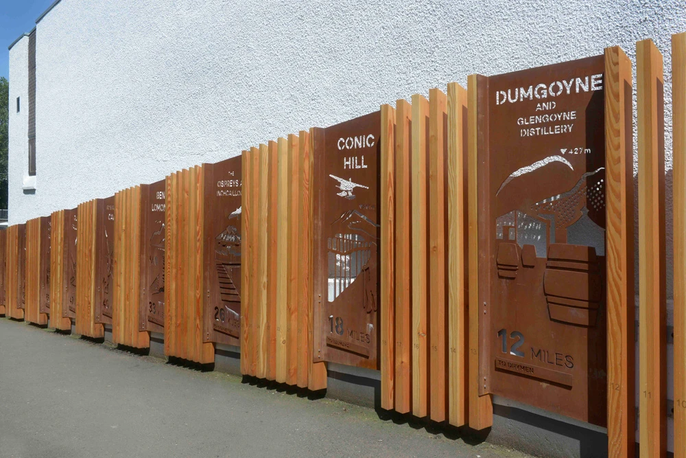 West Highland Way, Corten Steel & Douglas Fir Timber, 2019