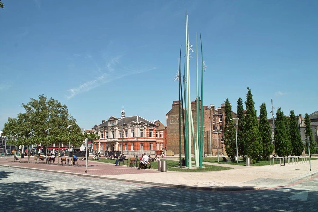 Windrush Square, Brixton, Painted Steel, 2009